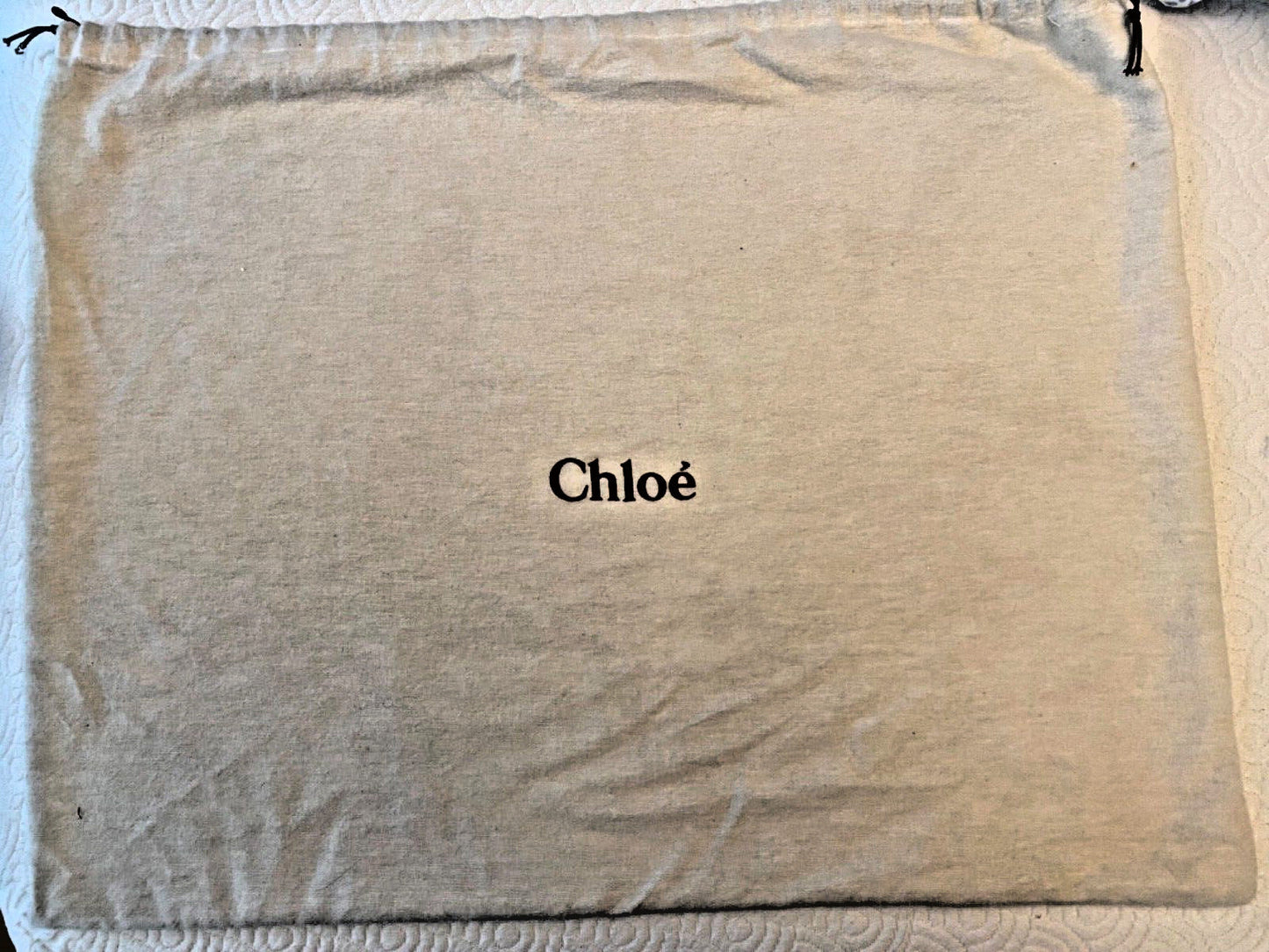 CHLOE Chocolate Brown Paddington Bag with lock, key, and dustbag