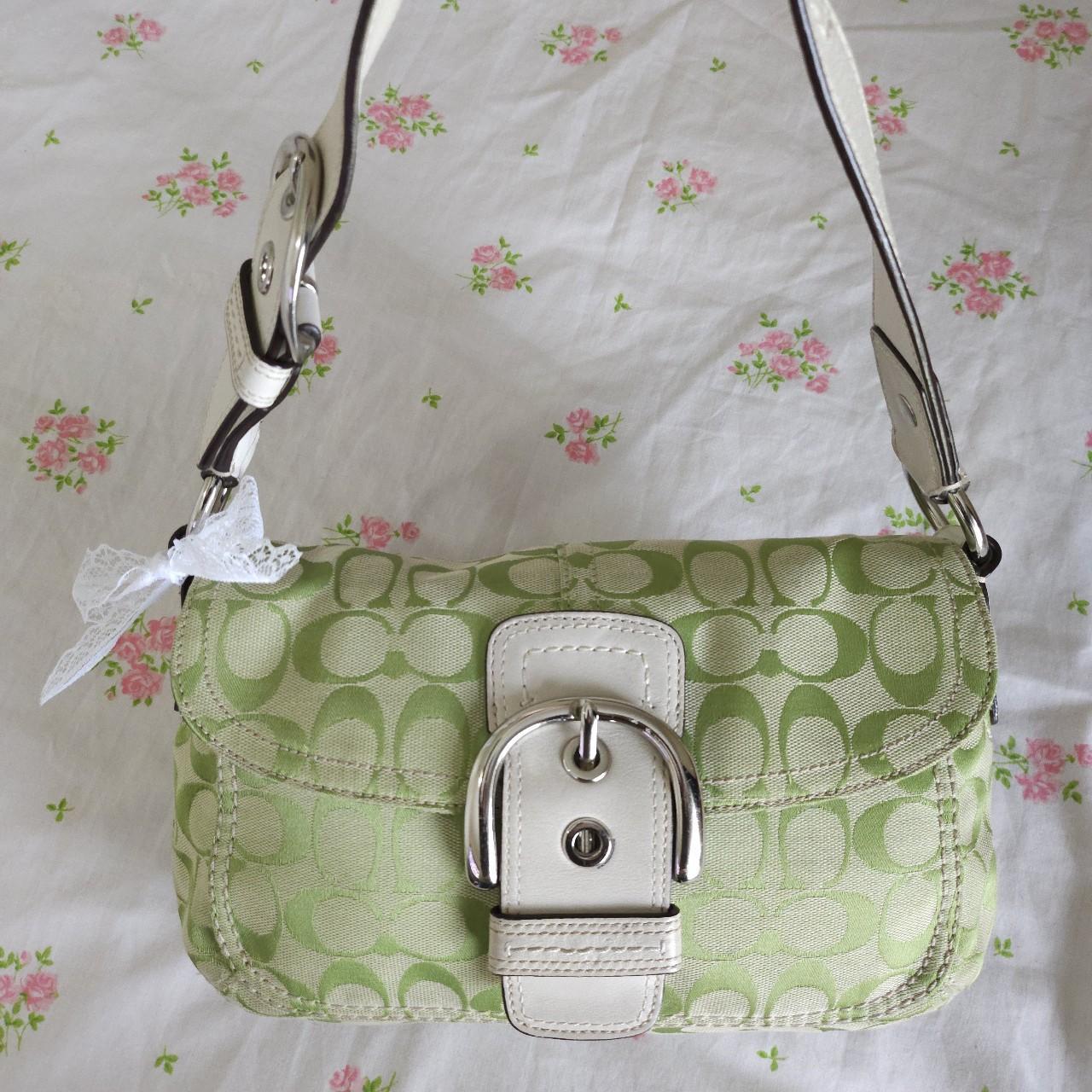 💚 Y2K Coach Lime Green Soho Shoulder Bag Purse 💚