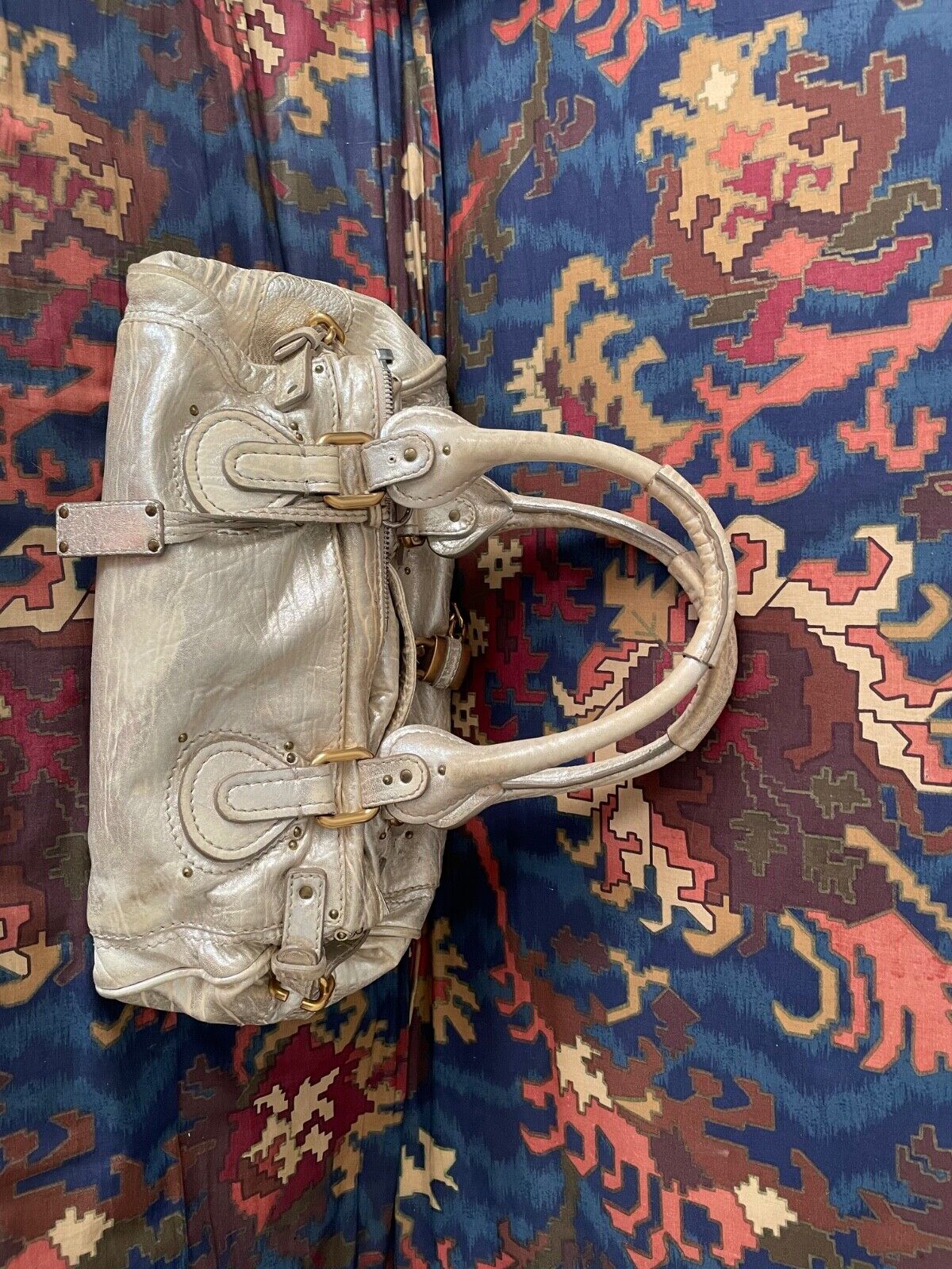 Chloe gold paddington bag with lock