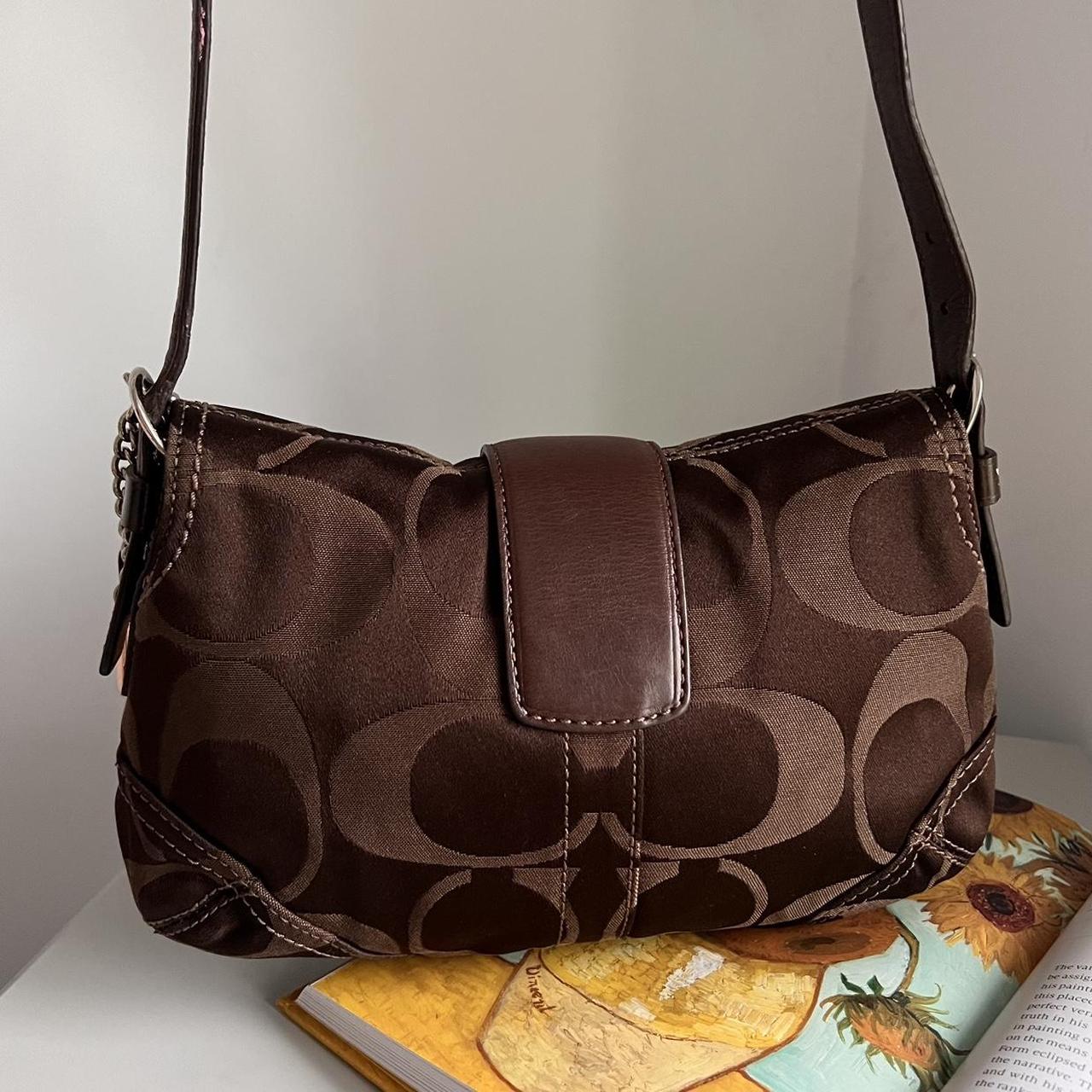 Coach Signature Soho Demi Shoulder Bag - Brown/Silver