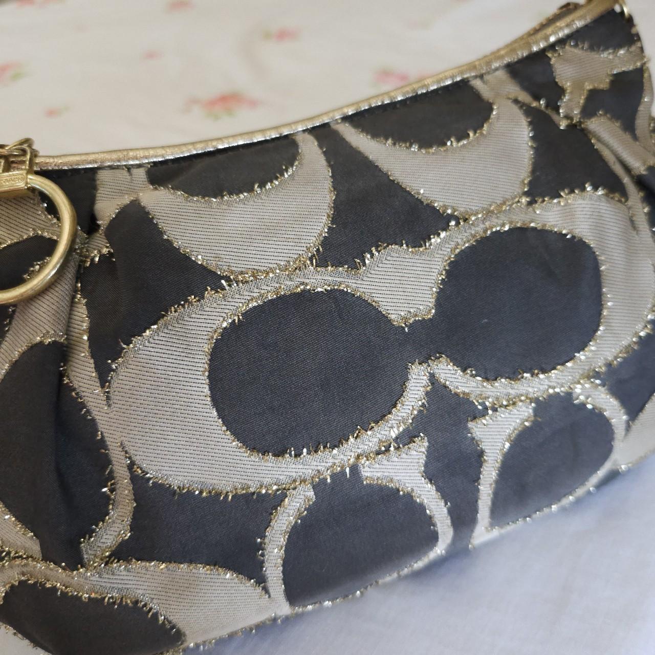 🩷 Vintage Y2K Coach Lurex Poppy Gold Hardware Small Shoulder Bag 🩷