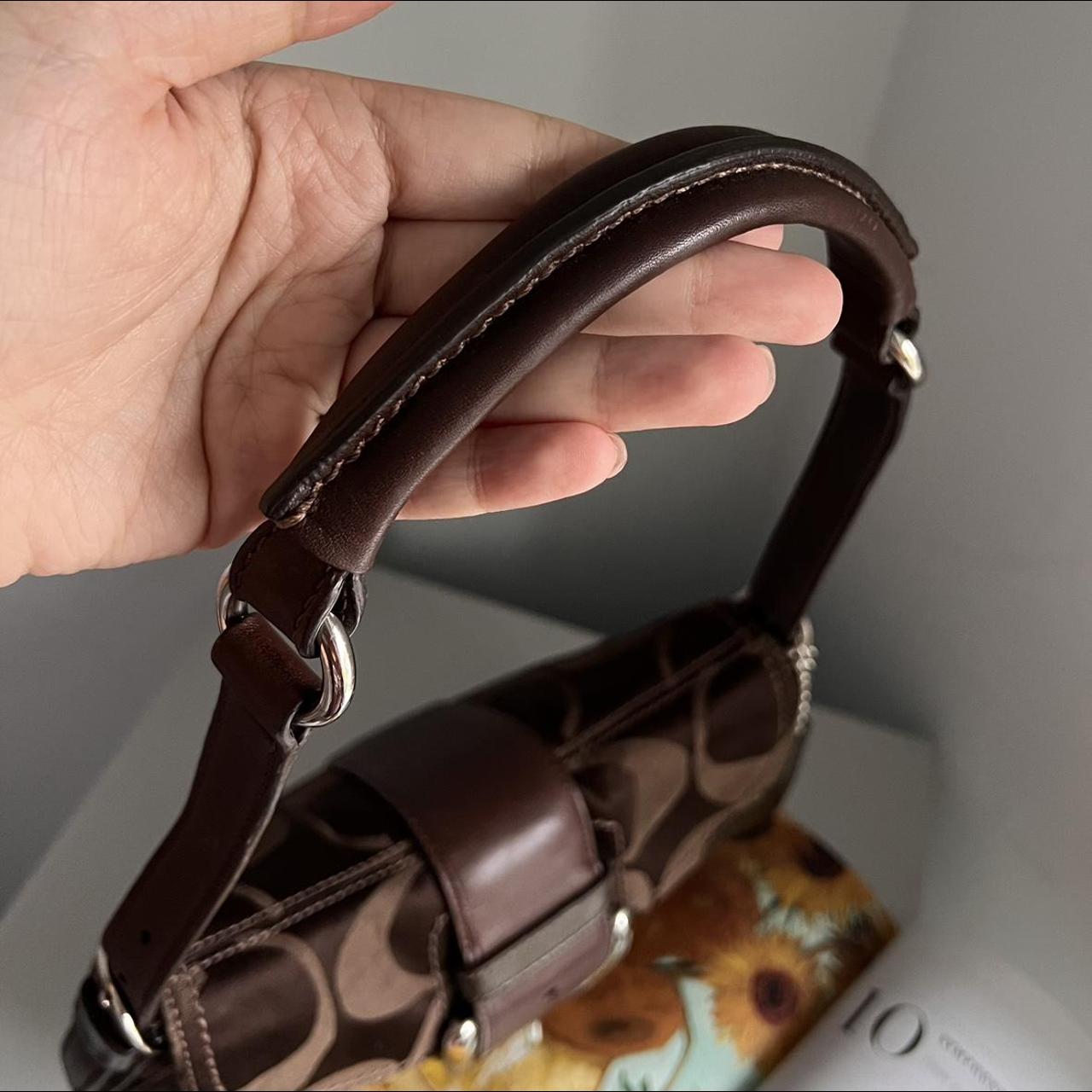 Coach Signature Soho Demi Shoulder Bag - Brown/Silver