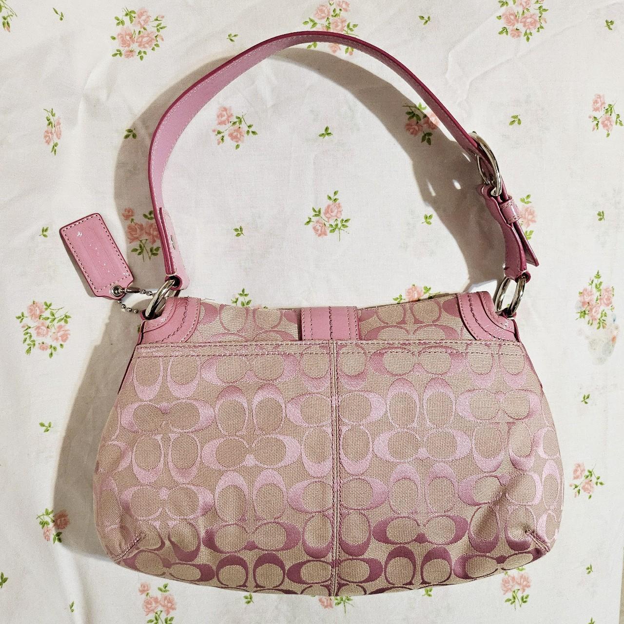 🩷 Vintage Coach Barbie Pink Soho Buckle Signature C's Rare Shoulder Purse 🩷