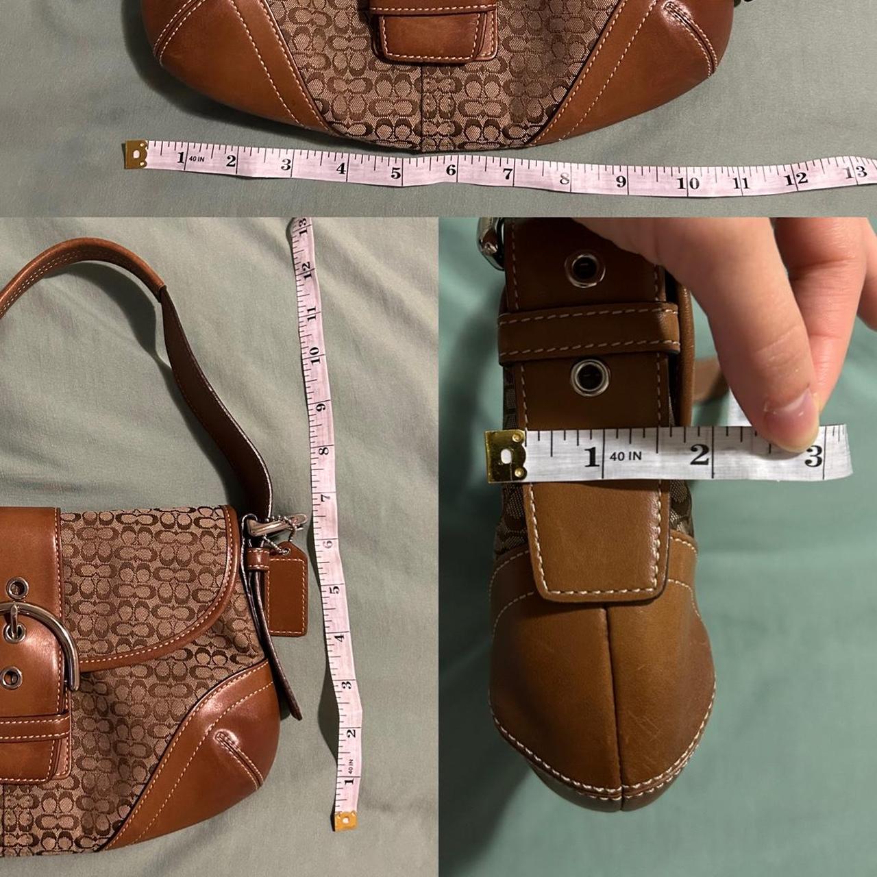 Vintage y2k Coach brown leather soho buckle shoulder