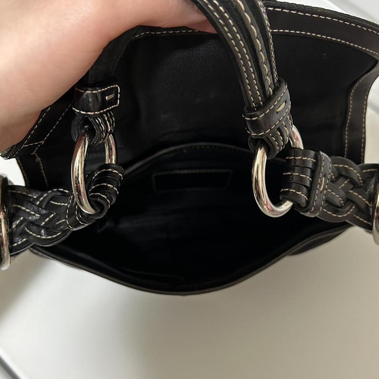 Vintage Y2K black Coach buckle soho shoulder bag